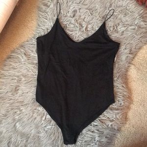 Black Spaghetti Strap Body Suit